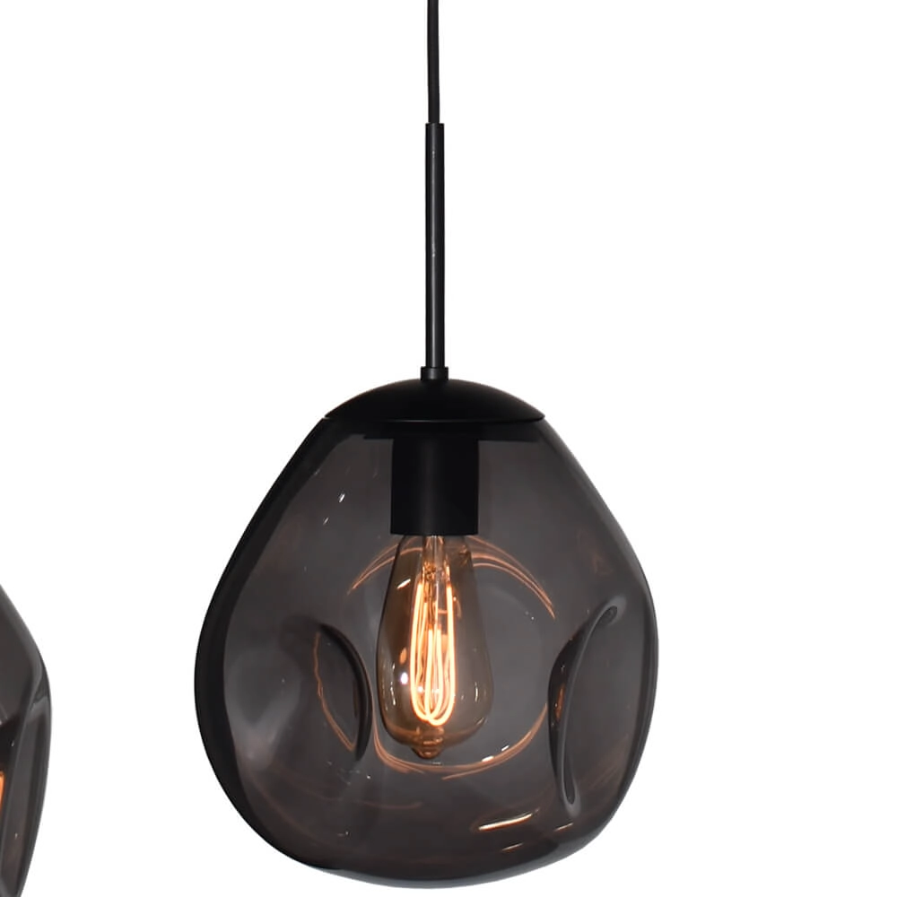 Hängelampe Lava Oval 6x Rauchglas Ø 24cm Masterlight 8718121290171