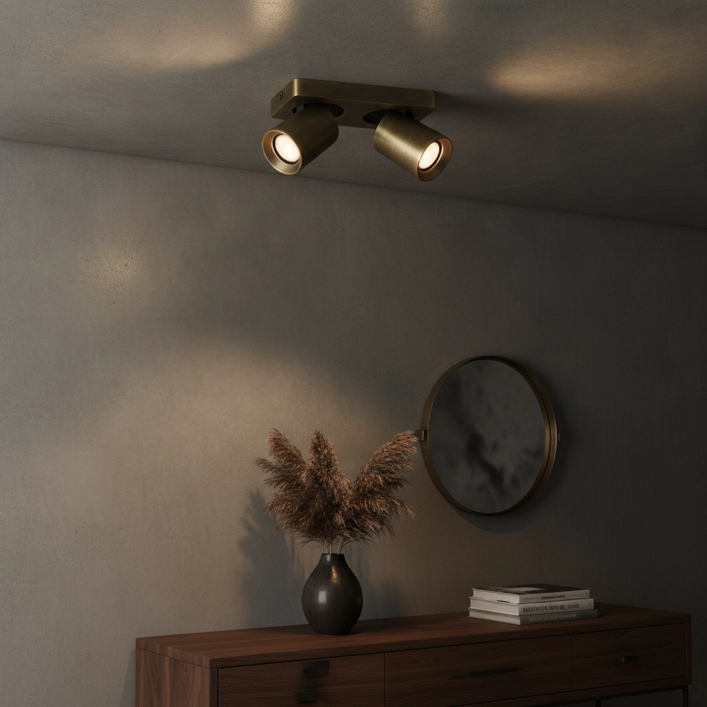 Deckenlampe Megano 2-flammig Antikbronze
