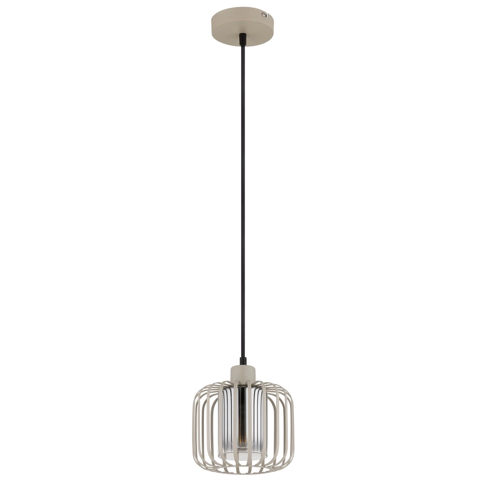 1-flammige Pendelleuchte Alfred sandbraun Ø 18cm Globo 9007371525614