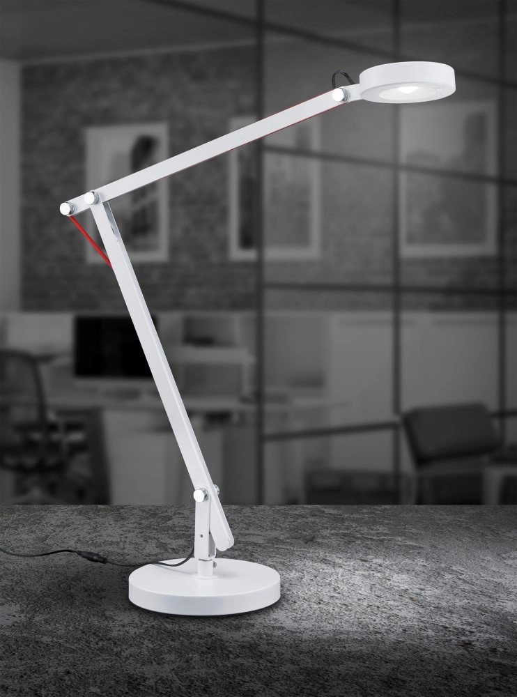 LED Schreibtischlampe Amsterdam weiß Trio 4017807276046