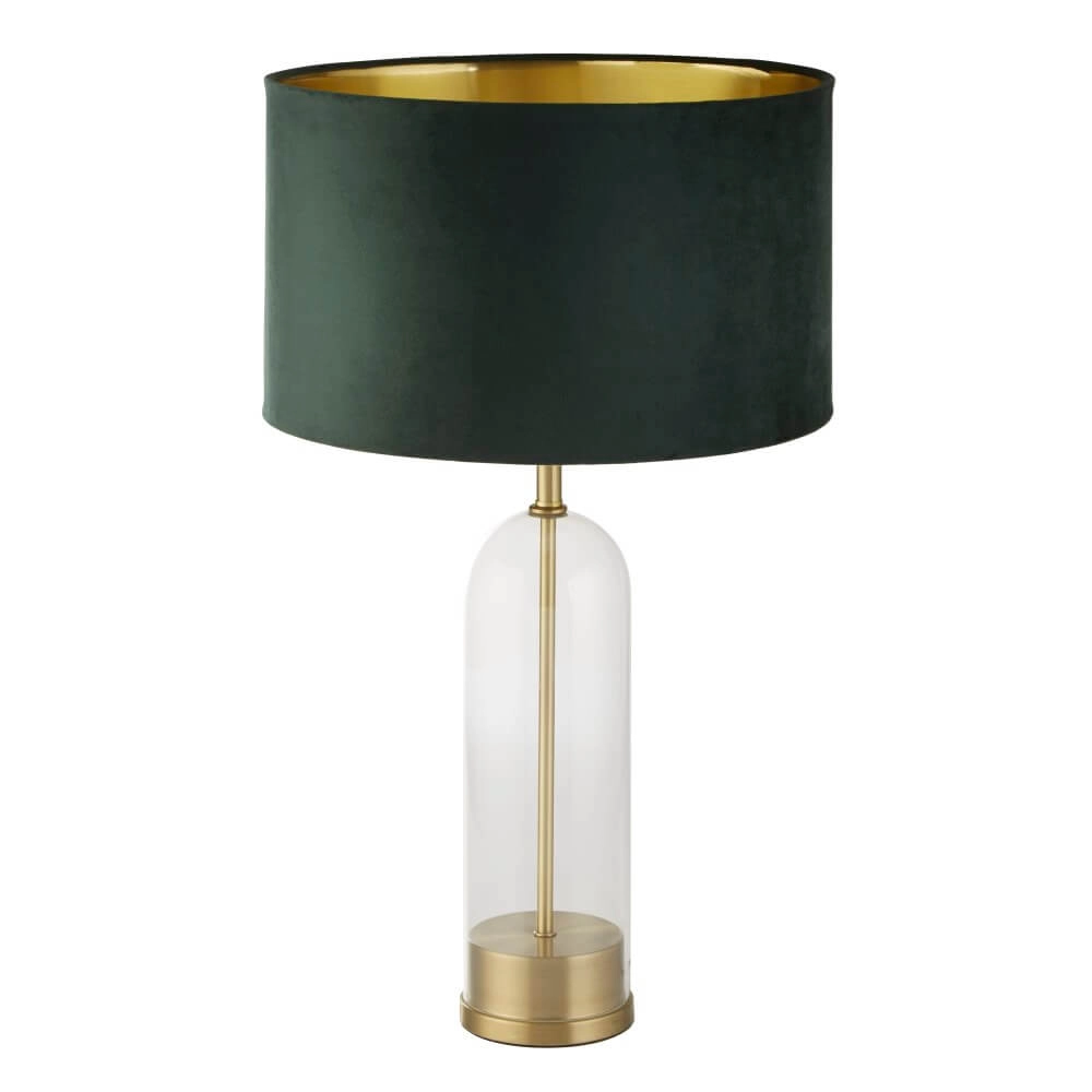 Tischlampe Oxford mit grüner Haube Searchlight 5053423256818