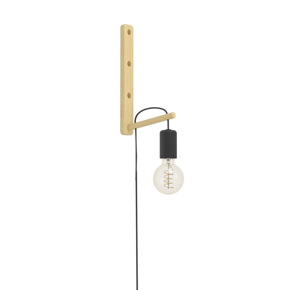 Holzwandlampe Pockley mit Schalter Eglo 9002759440138