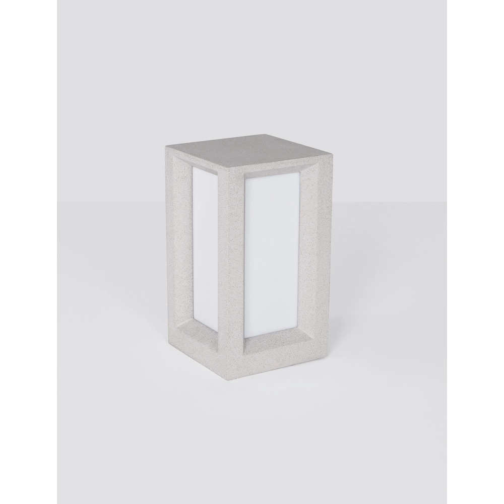Quadratische Gartenlampe Castro weiß Lyora 5212017426918