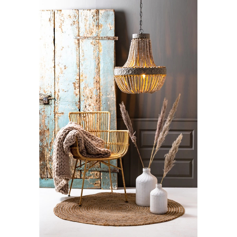 Perlen-Pendellampe Luna Grau Light & Living 8717807143749