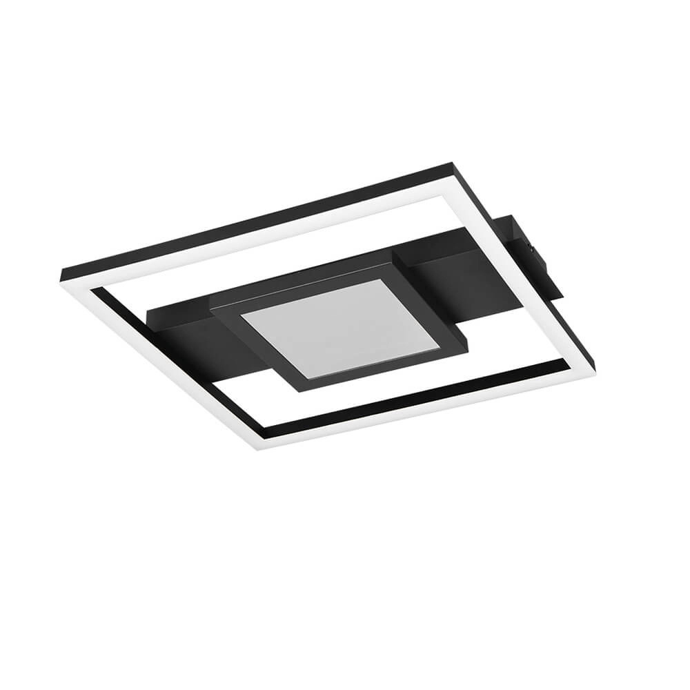 Design-Deckenleuchte Wheeler schwarzes Quadrat Trio 4017807640588