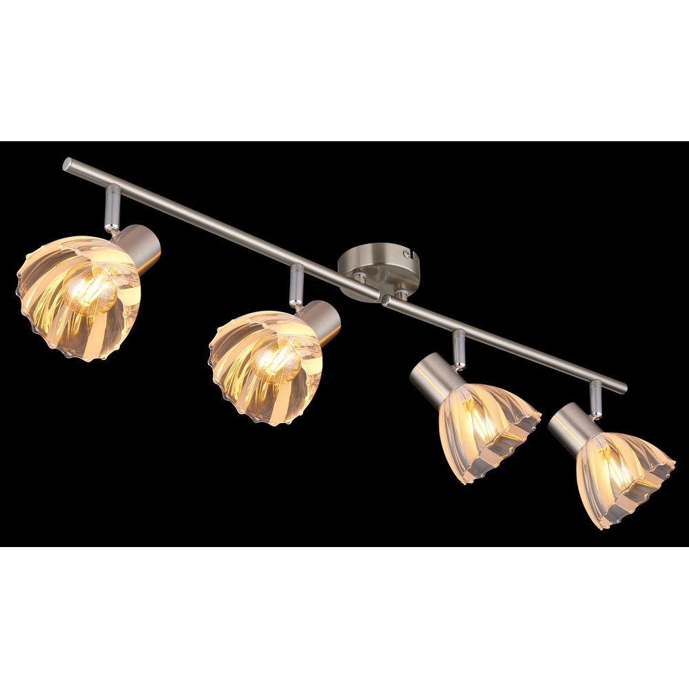 Deckenlampe 4-Licht Zachery Nickel Globo 9007371522491