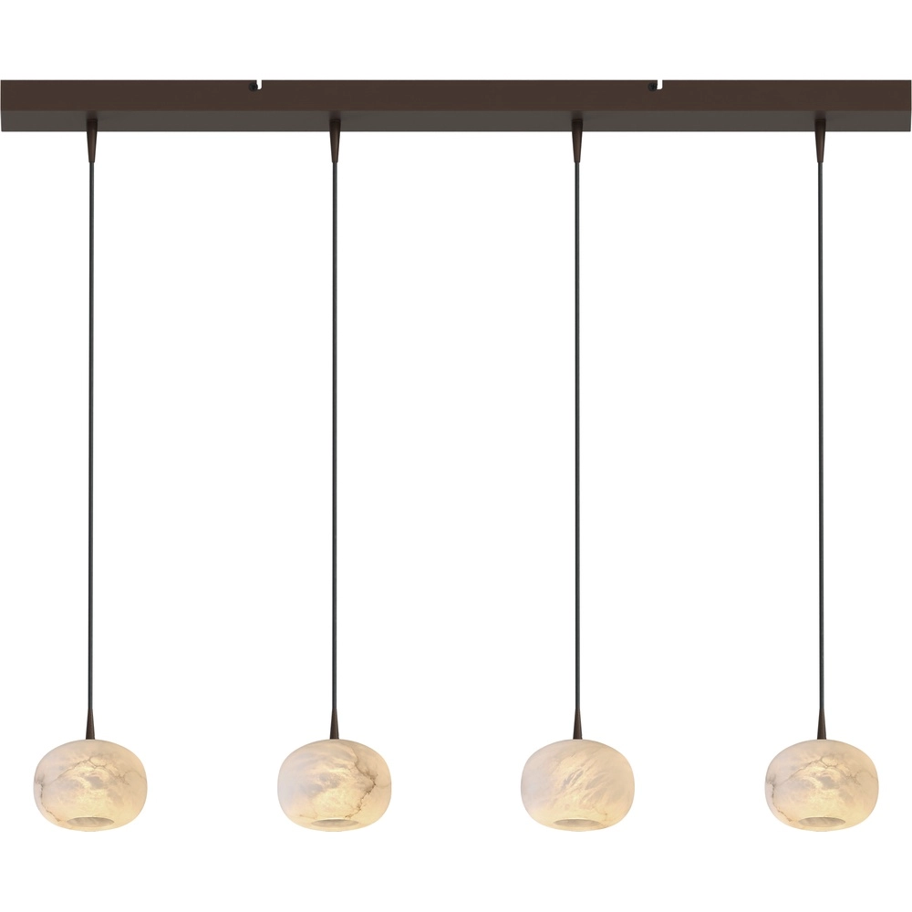 Design-Pendellampe Alta 4-Glas Kakao