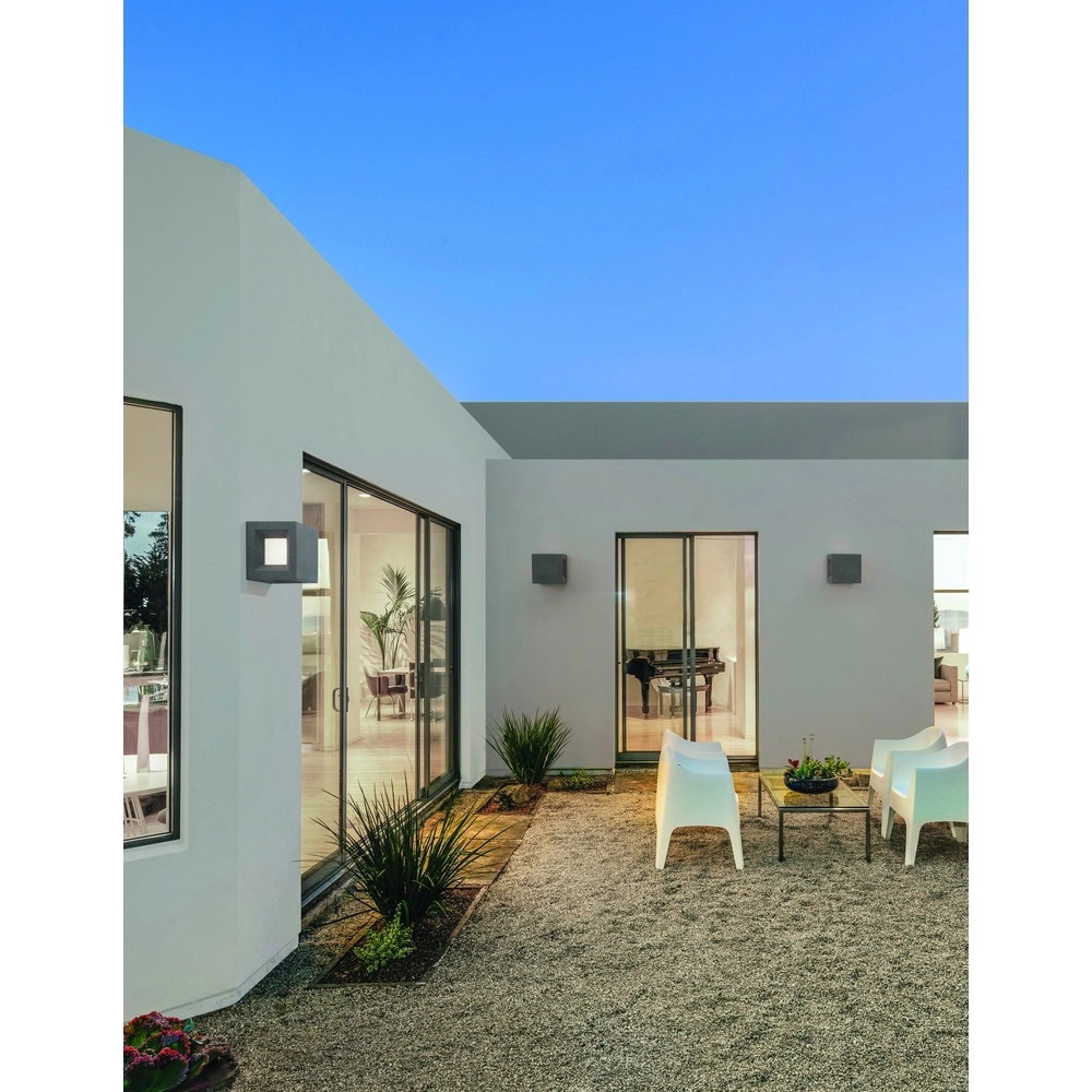 Quadratische Wandleuchte Castro schwarz Lyora 5212017426925
