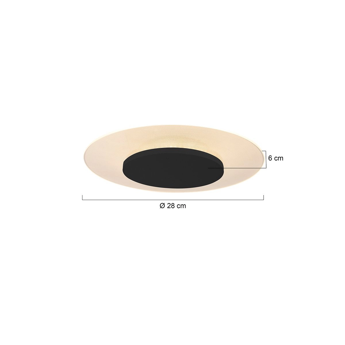 Ø 28cm Deckenleuchte Lido Steinhauer 8712746132274