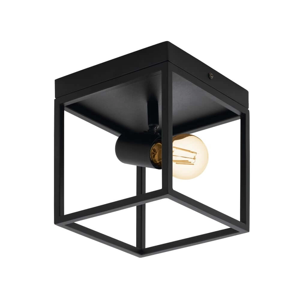 Schwarze Deckenlampe Silentina 1-Licht