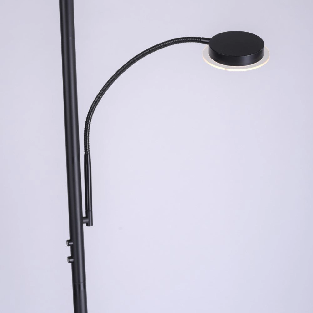Schwarze Leselampe Hans Just Light 4043689972998