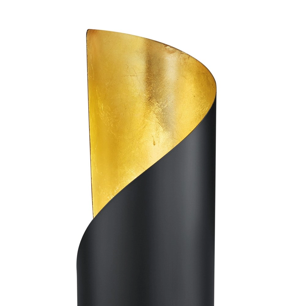 Tischlampe Frank schwarz mit gold Trio 4017807359763