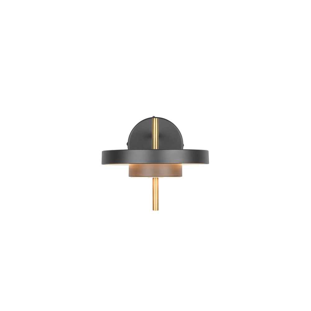 Moderne Wandleuchte Keaton schwarz mit gold Trio 4017807655742