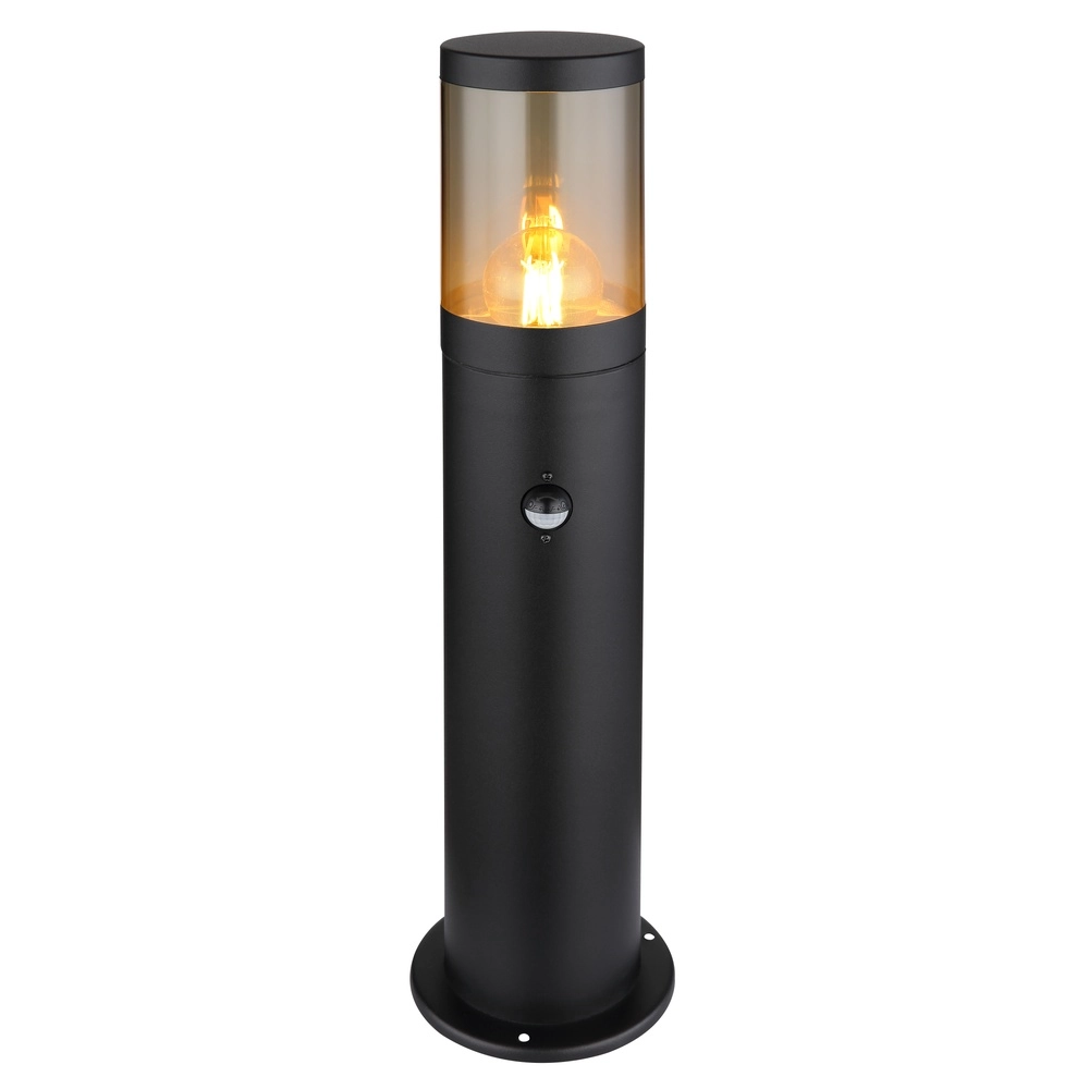 Moderne Gartenlampe Xeloo Schwarz mit Sensor