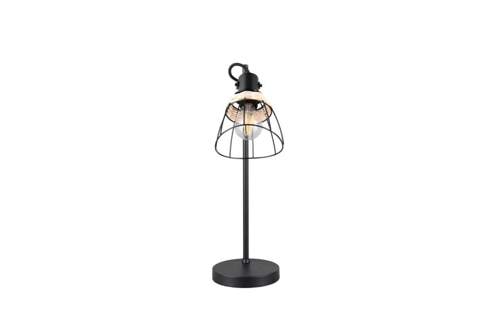 Schwarze Tischleuchte Jerome Entwurf Trio 4017807637724
