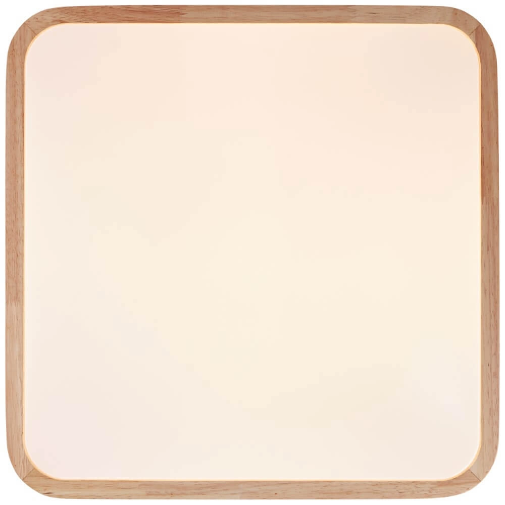 Deckenleuchte Tumeo 39 x 39 cm weiß mit Holz Brilliant 4004353411311