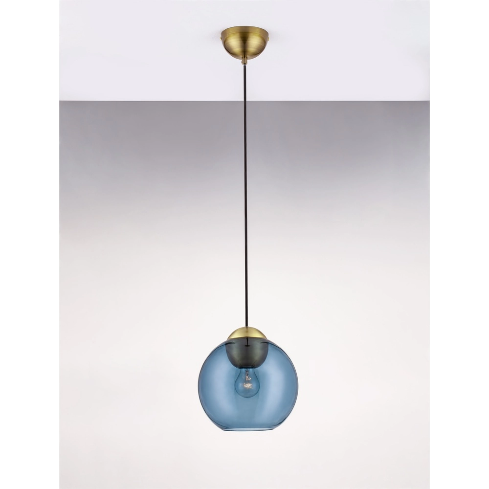 Design-Pendelleuchte Midori blaues Glas Lyora 5212017434258