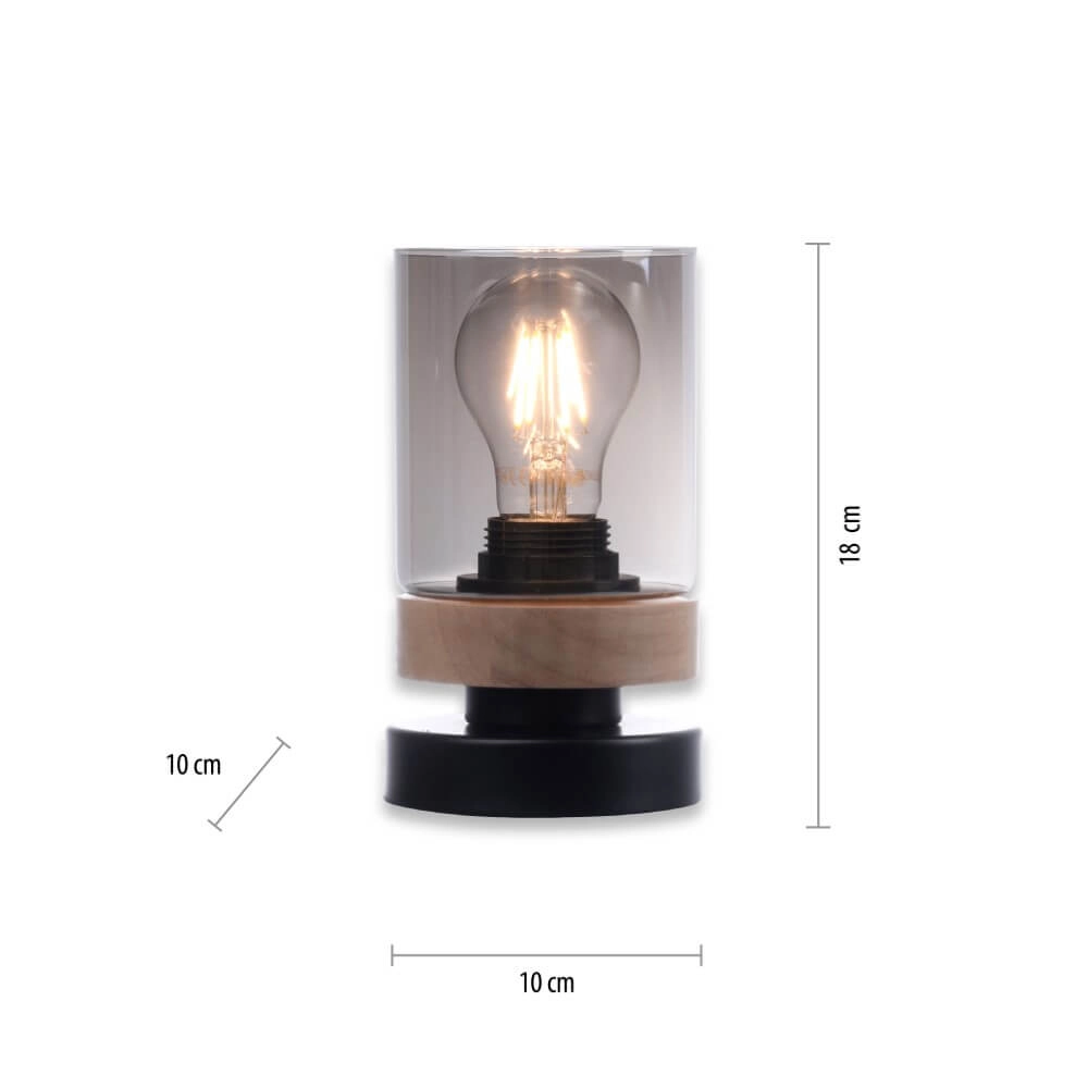Tischlampe Pasqual Schwarz Just Light 4043689986087