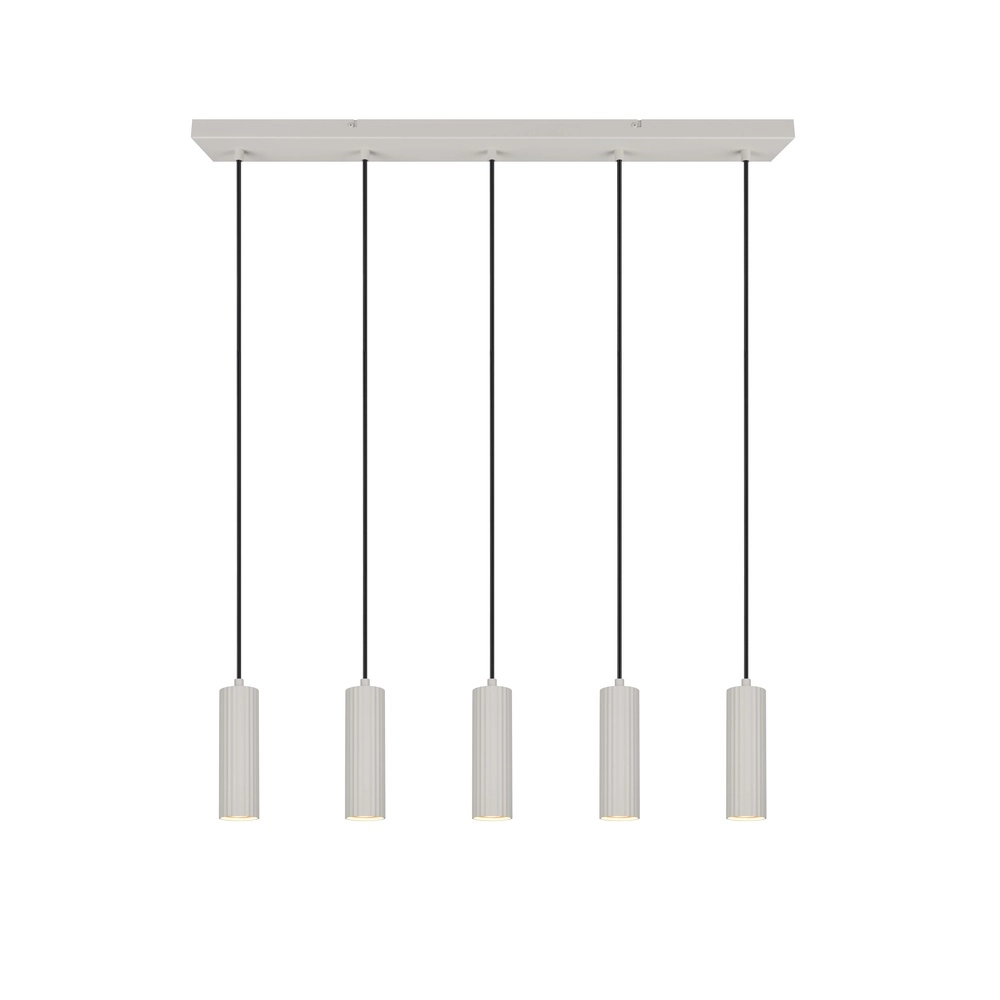 5-flammige Pendelleuchte Soka grau Trio 4017807658552