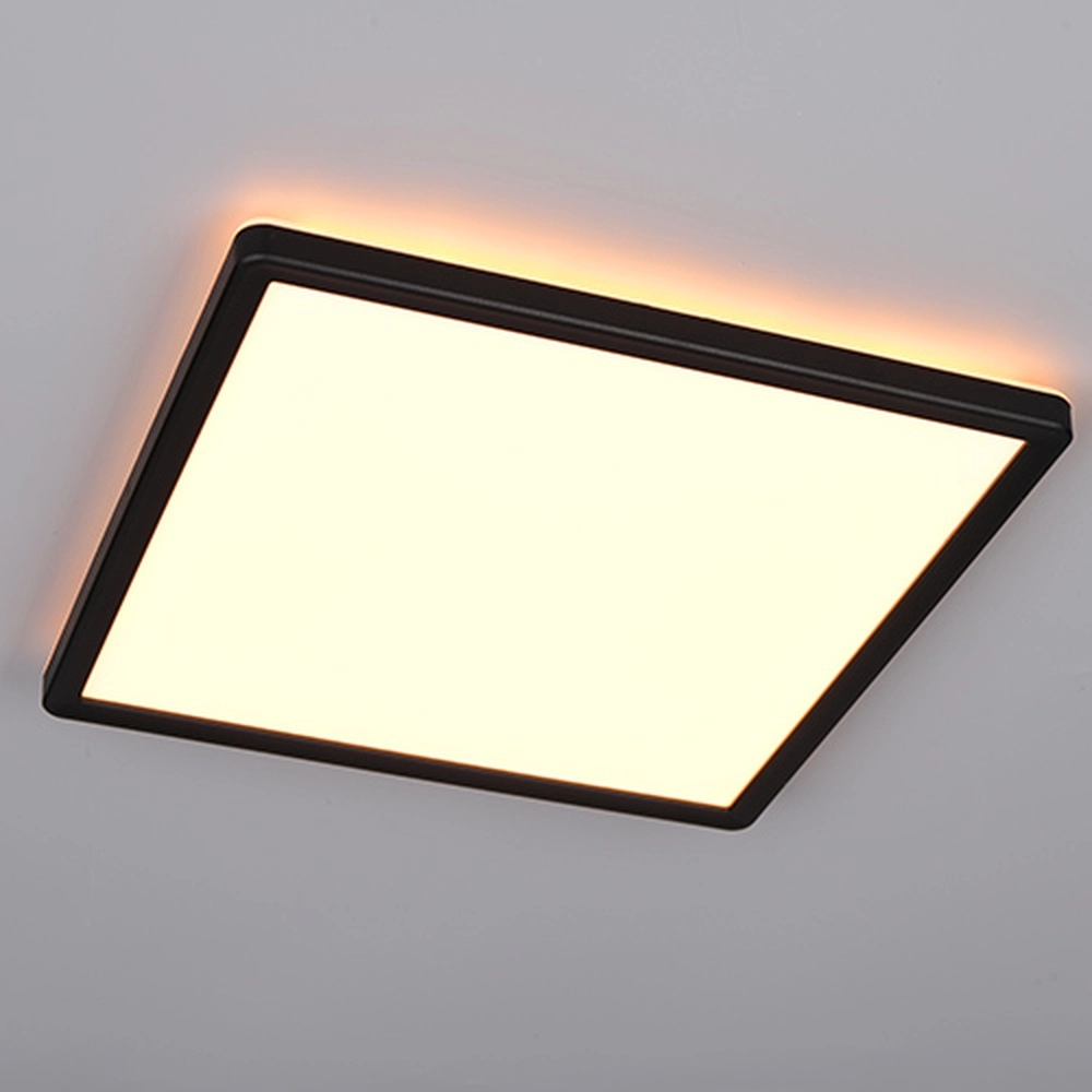 Quadratische Deckenlampe Emra Schwarz 29 cm Trio 4017807704181