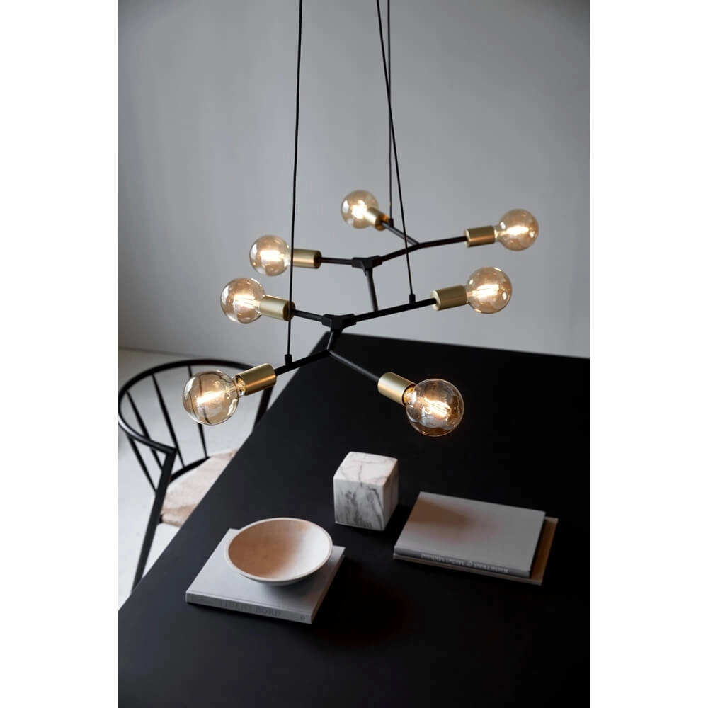 Design-Pendelleuchte Josefine schwarz länglich Nordlux 5704924001055