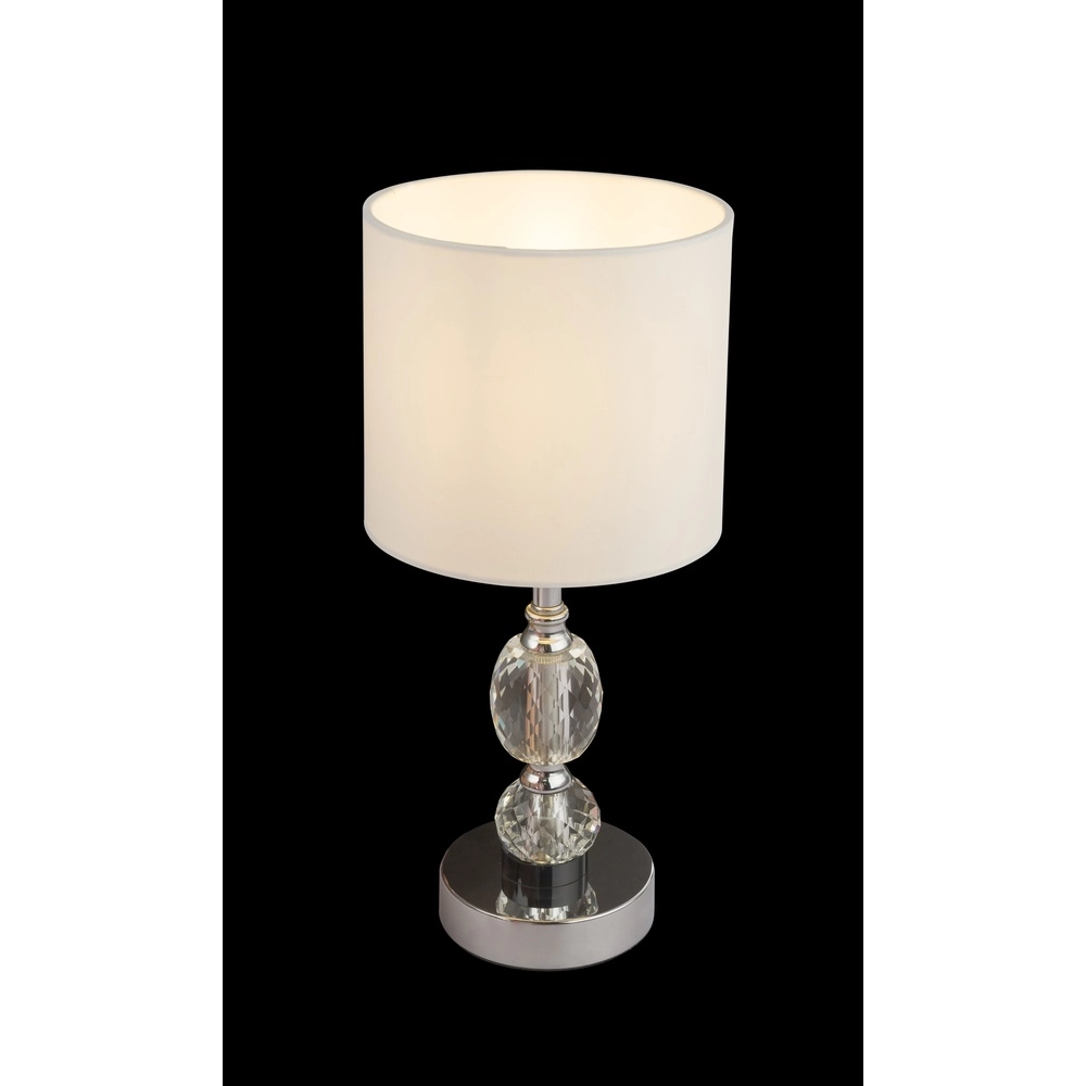 Klassische Tischlampe Bronn Chrom 34cm Globo 9007371379361