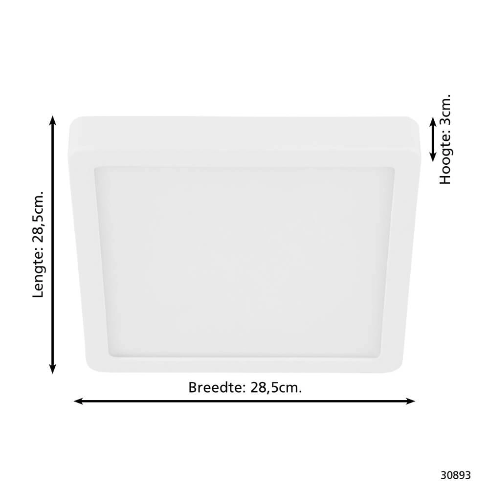 Quadratische Deckenleuchte Fueva 5 4000K Weiß Eglo 9002759308933