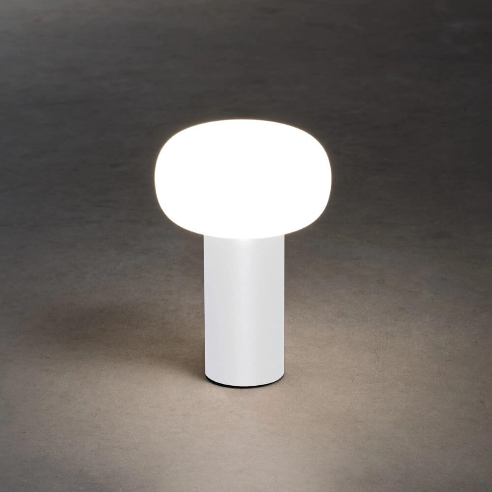 Wiederaufladbare Tischlampe Antibes Weiß KonstSmide 7318308262529