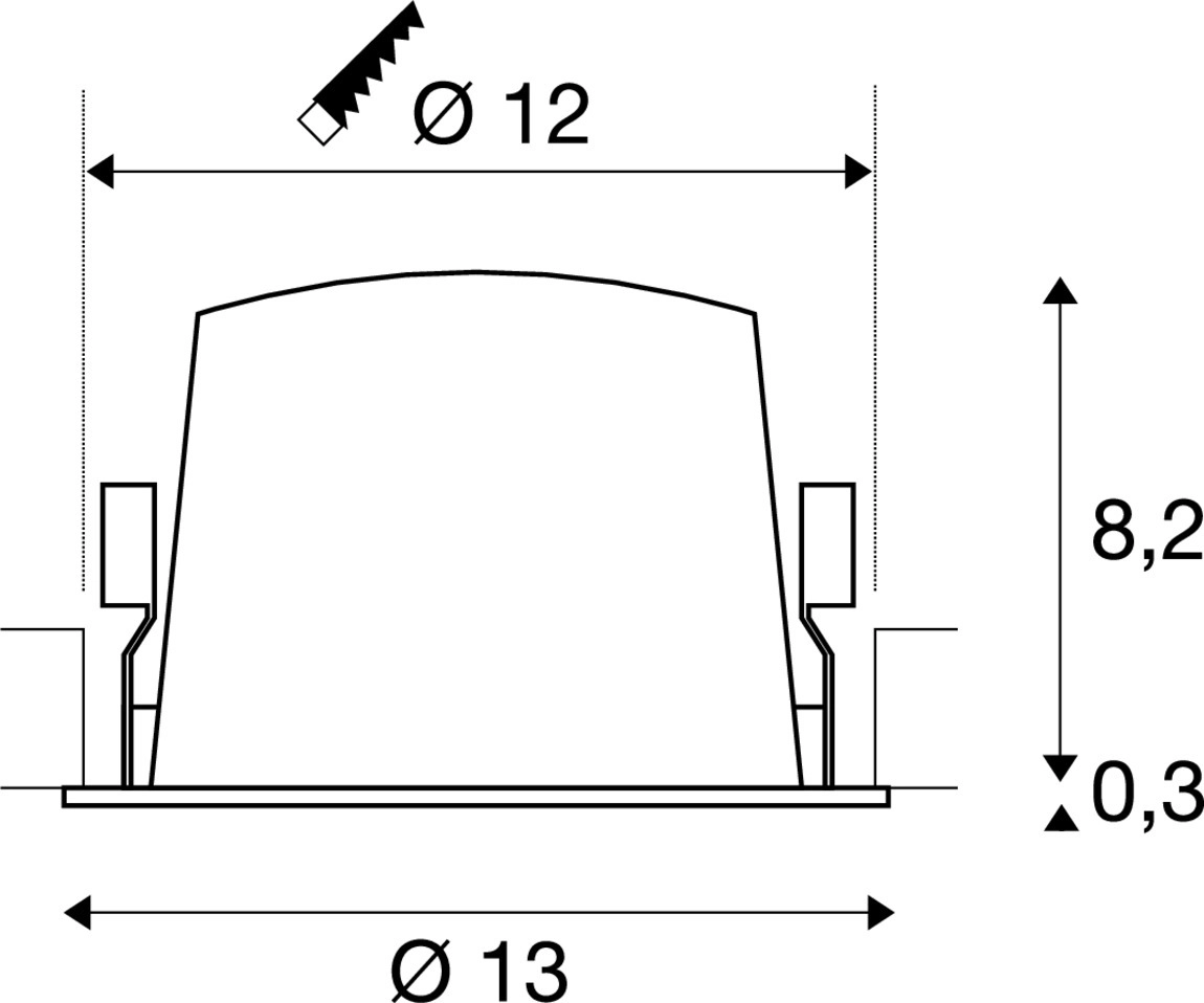 Einbau-Strahler Numinos L Weißer 4000K - 20gr SLV 4024163309523