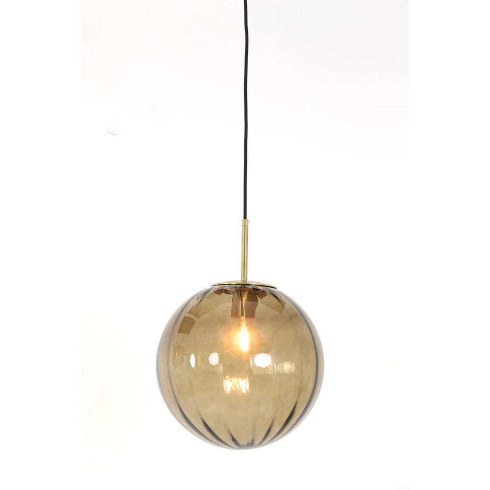 Pendellampe Magdala Ø 30 cm bernsteinfarben Light & Living 8717807636272