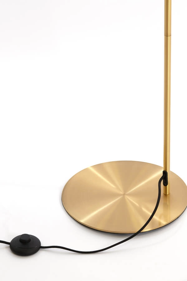 Goldene Stehleuchte Moroc Ø 30cm Light & Living 8717807686437
