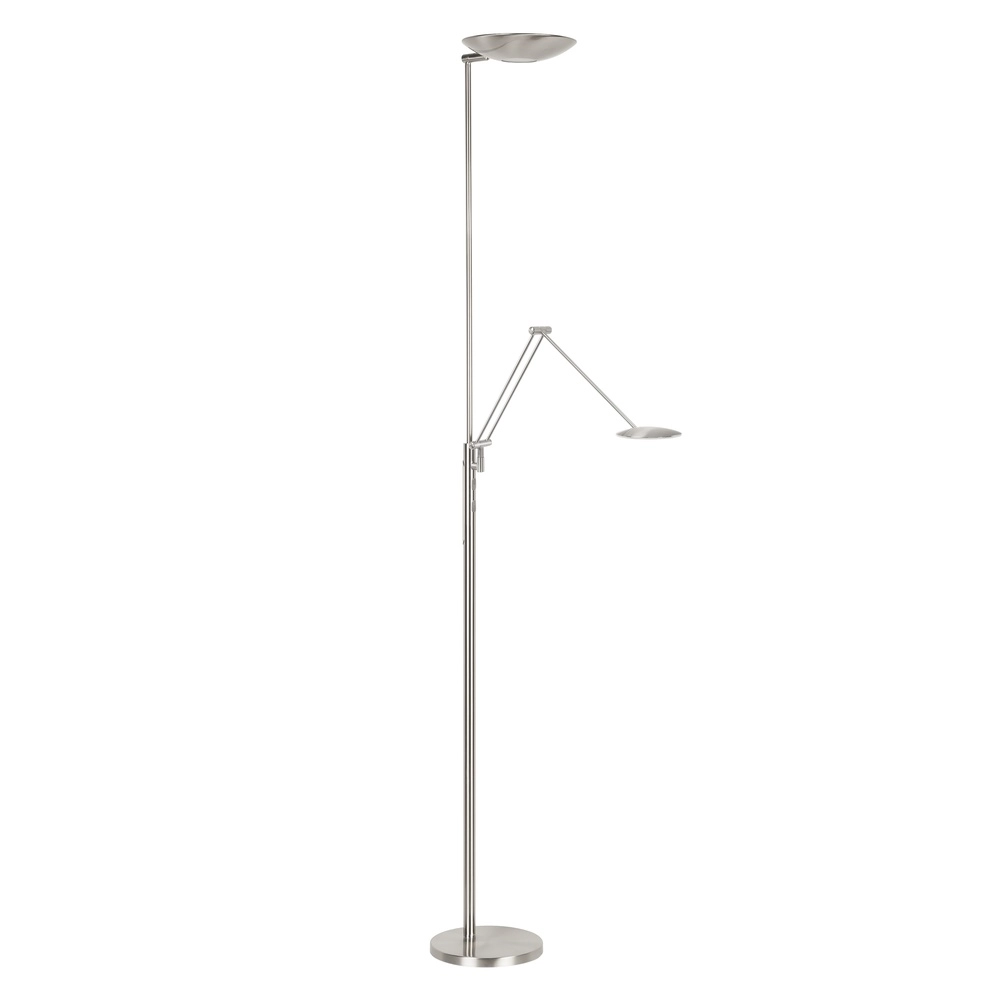 Klassische Leselampe Geneva nickel Ø 23cm