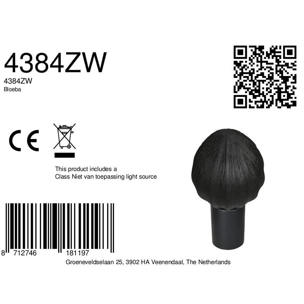 Tischlampe Bloeba schwarz Steinhauer 8712746181197