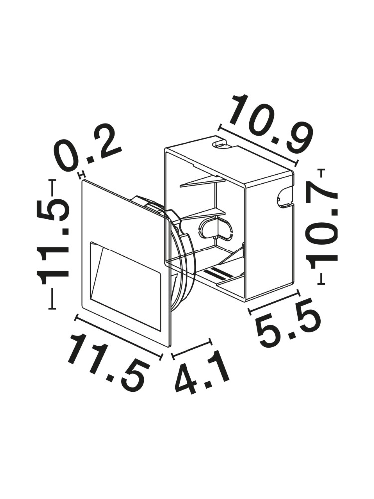 Corten-Einbauleuchten Til Konstruktion Lyora 5212017498014
