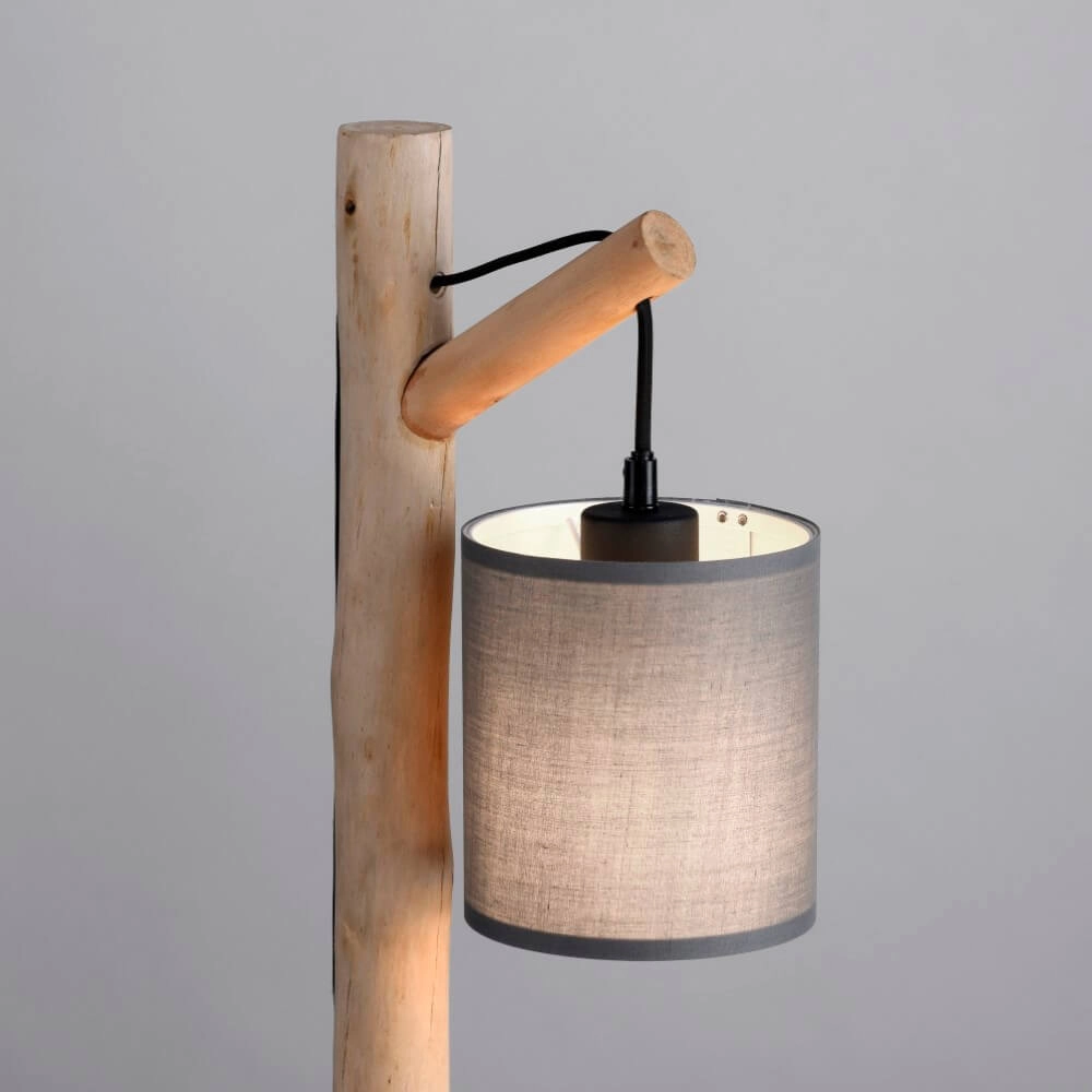Ländliche Tischlampe Green Tribu Taupe Just Light 4043689995188