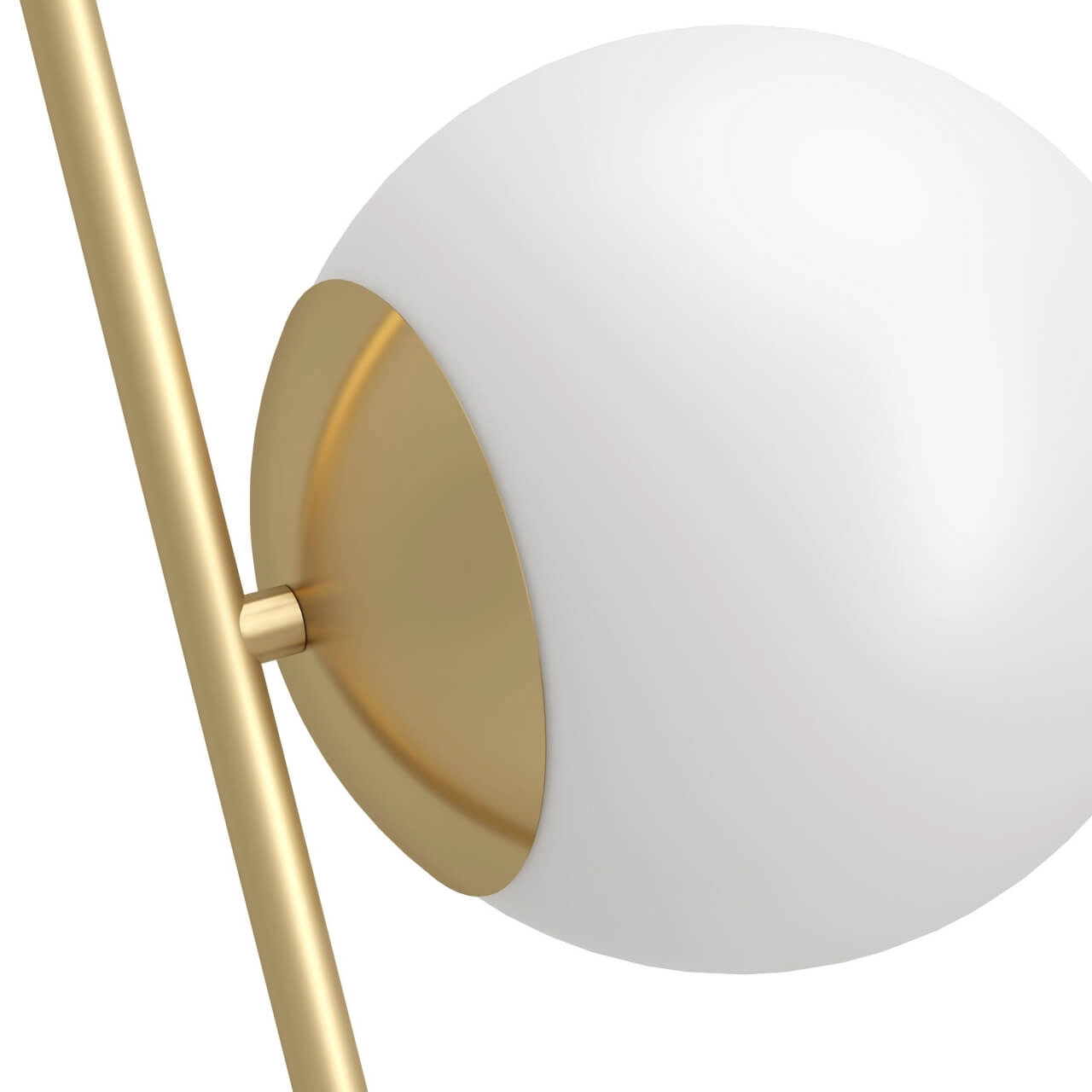 Stehlampe Rondo 4 Gold mit weißer Kugel Eglo 9008606274451