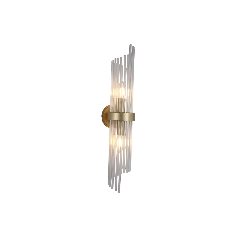 Wandleuchte Lara Gold mit Klarglas Searchlight 5053423301488