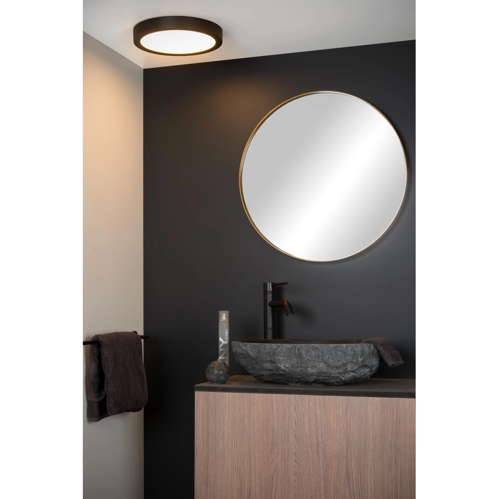 Deckenlicht Brice-Led Ø 30cm - IP44 schwarz Lucide 5411212281234