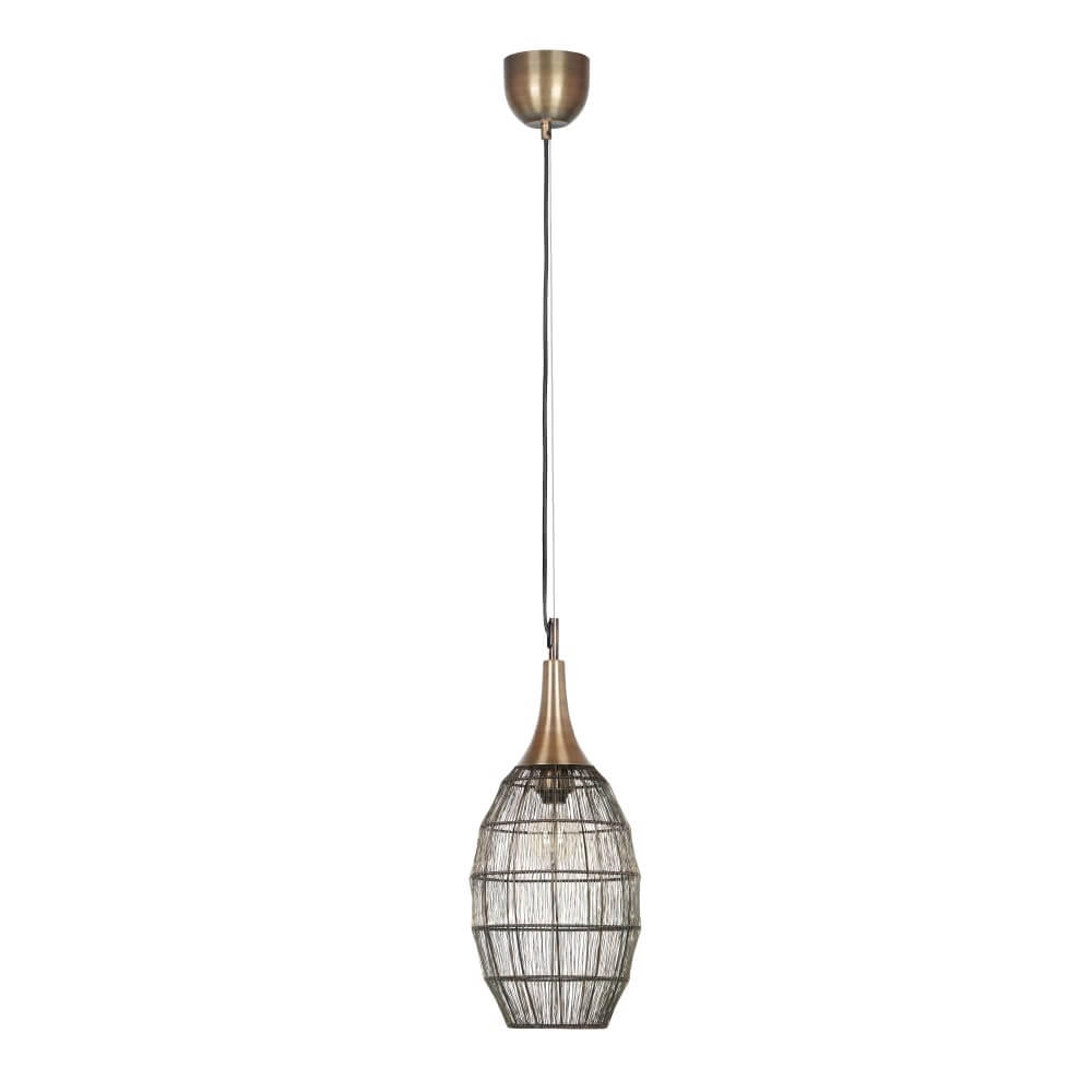 Ovale Hängelampe Soraya Ø 26cm - Bronze Trio 4017807617443
