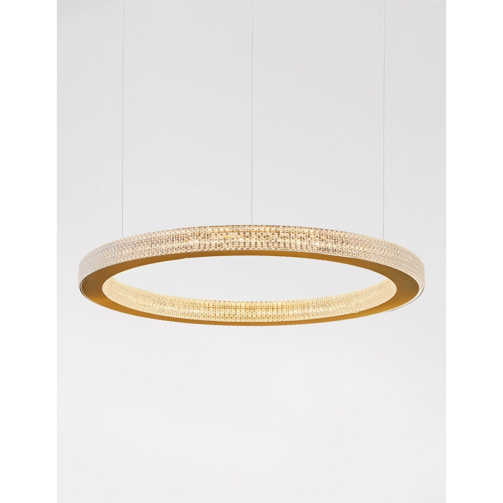 Pendelleuchte Fiore gold Ø 60cm Lyora 5212017424136