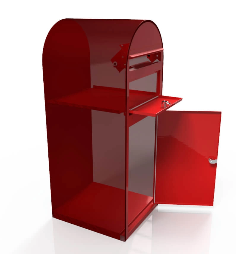 Briefkasten Cargo 3001 Hellrot Bobi 6417237042019