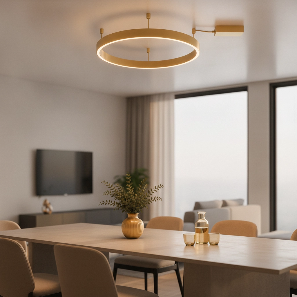 Deckenlampe Motif gold Ø 80cm