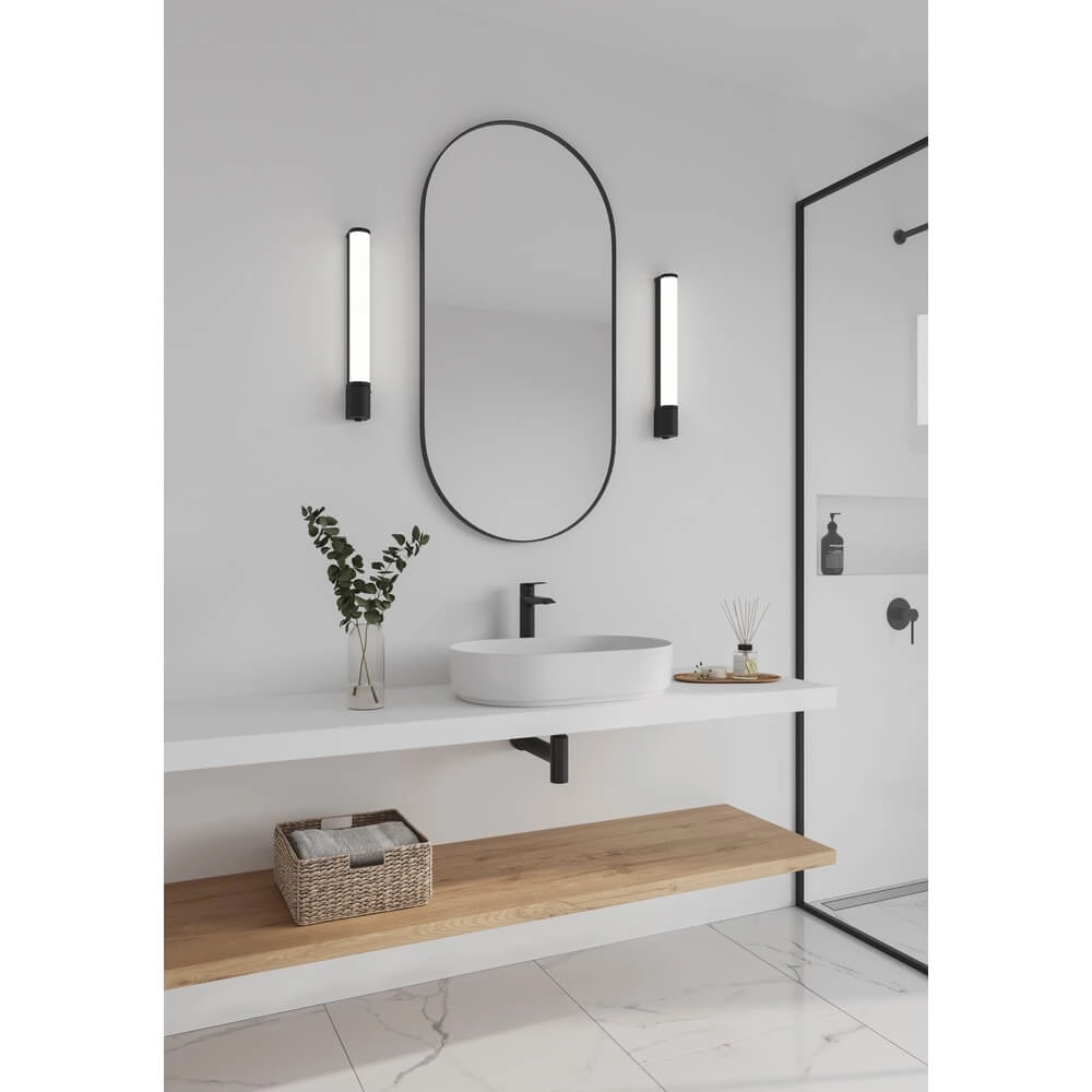 Schlanke Wandleuchte Malaika S schwarz Nordlux 5704924016066