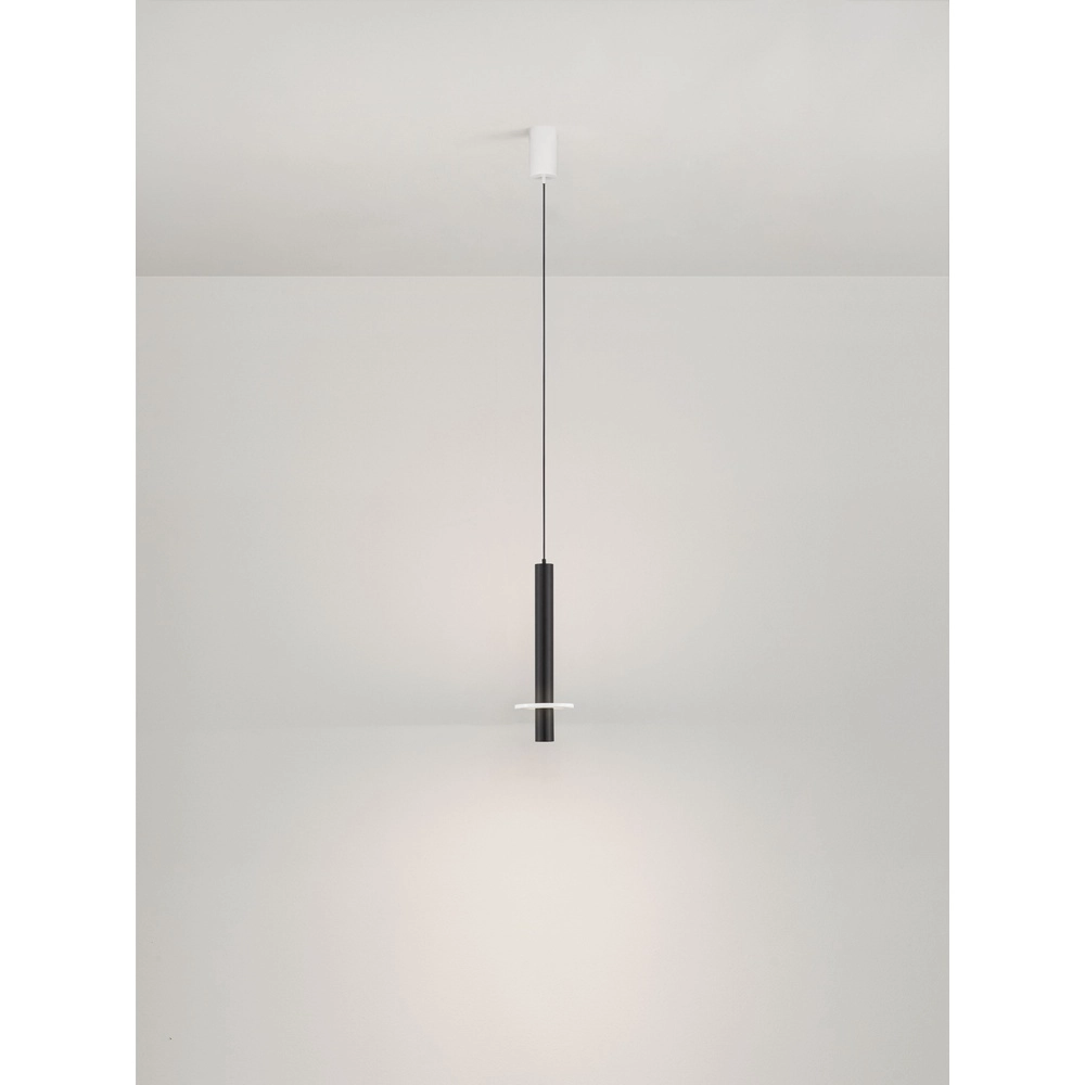 Design-Pendellampe Noemi schwarz mit weißem Ø 11 cm Lyora 5212063503274