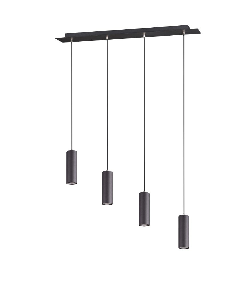 Pendelleuchte Marley 4-leichter Matt Black Trio 4017807408768