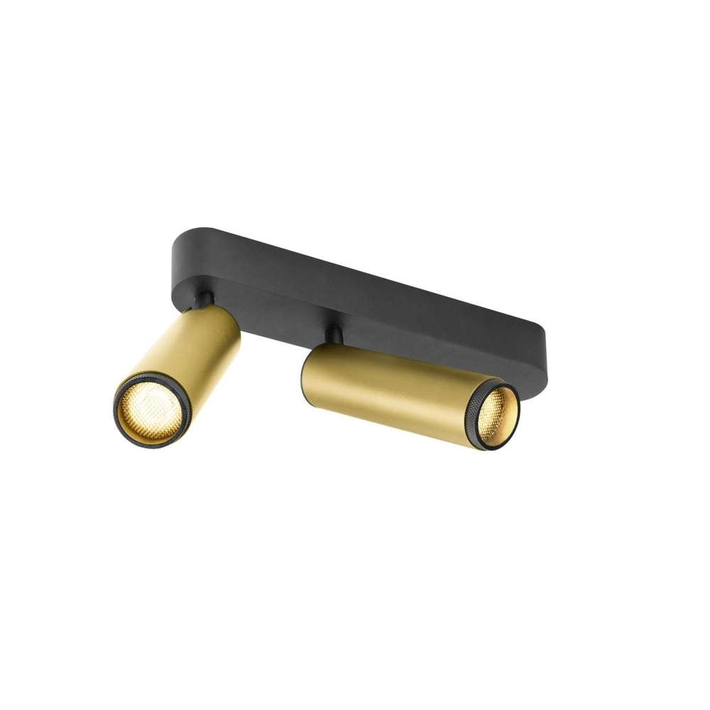 Aufputz-Spot Grip! M 2-flammiges Gold 3000K