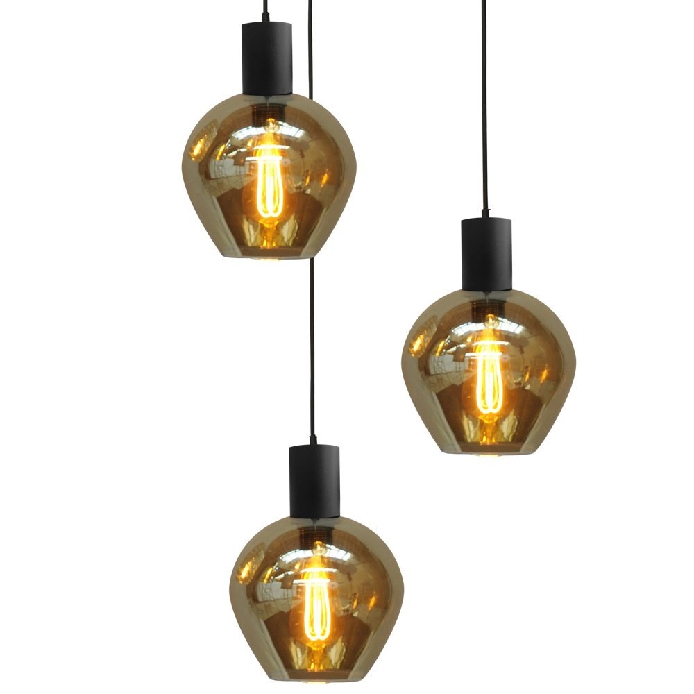 Hängelampe Bounty 3-flammiges Rauchglas Masterlight 8718121247830