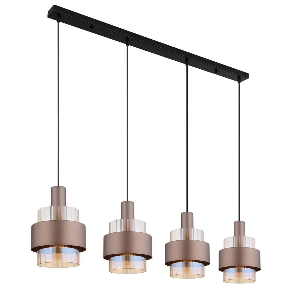 Pendelleuchte Milley Bronze 4-flammig Globo 9007371468676