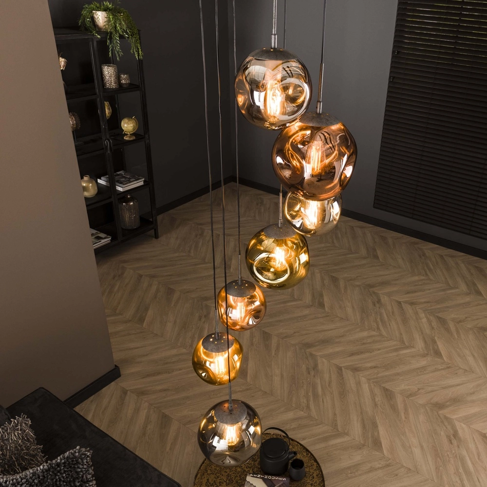 Vide Pendellampe Stellar 7 Glaskugeln Lyora 8716803511699