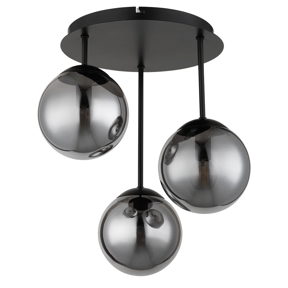3-Licht Deckenlampe Harmon Schwarz Globo 9007371583928